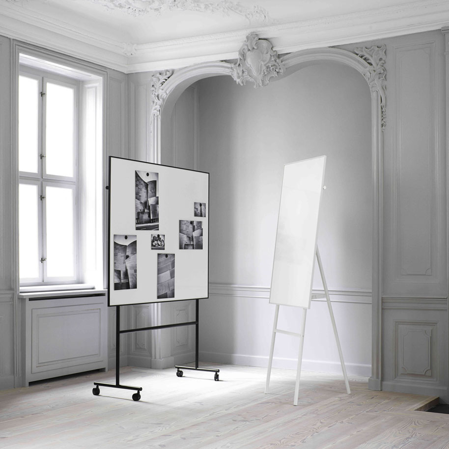 One mobile whiteboard Svart 1507 x 1960 x 500 (1507 x 1207)