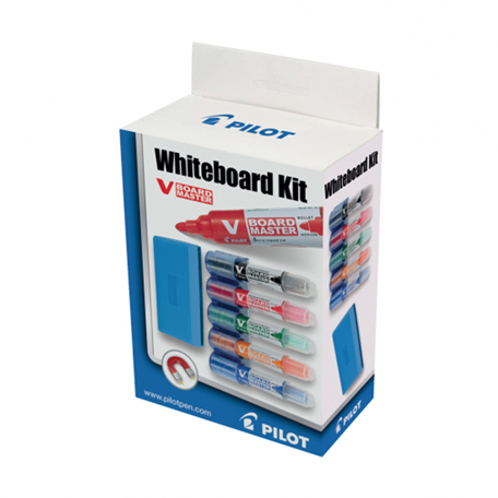 Whiteboard Kit (pennset+hållare+torkare)